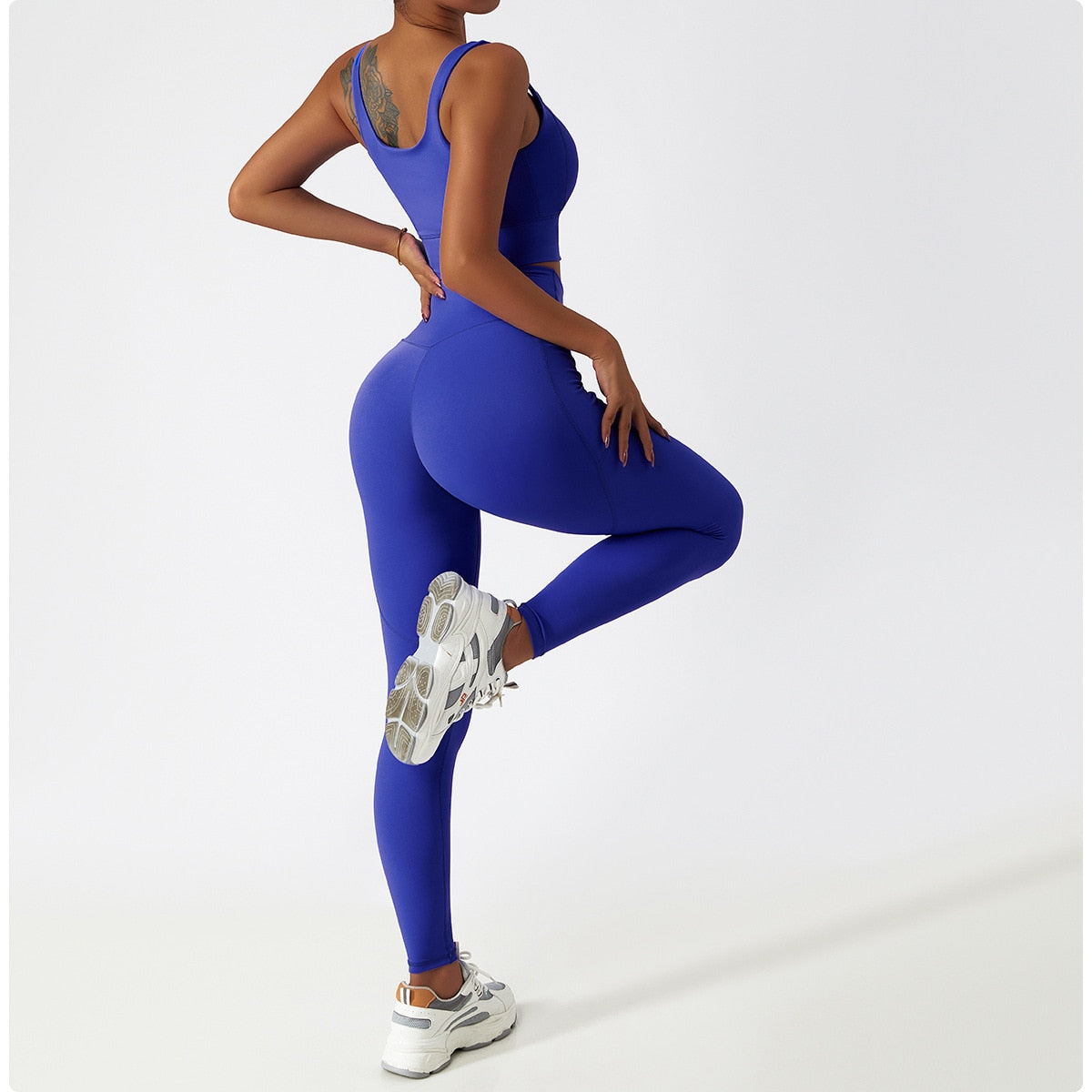 2 Piece Women Yoga Set Seamless Workout Suit Sportswear Gym Clothing Fitness Bra High Waist Leggings Sports Shorts Sports Suits The Clothing Company Sydney
