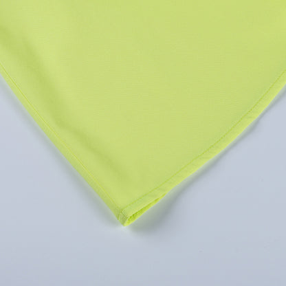 Spaghetti Strap Backless Satin Cut Out Mini Summer Dresses Elegant Cowl Neck Party Dress in Green Black The Clothing Company Sydney