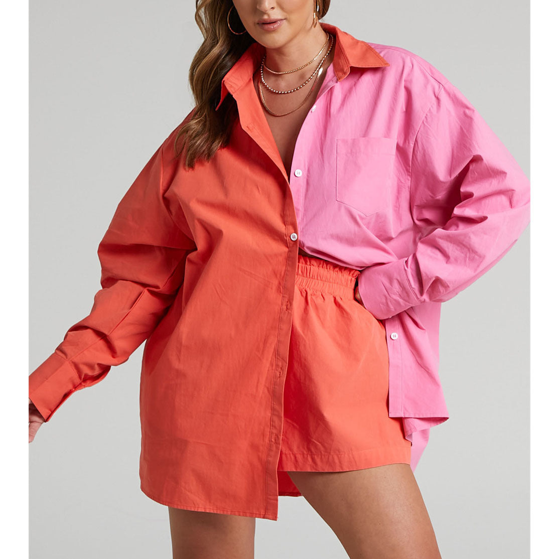 Women's Tracksuits Shirt With Mini Shorts Cotton Two Pieces Sets Fashion Clothing Outfits Blouse Set The Clothing Company Sydney