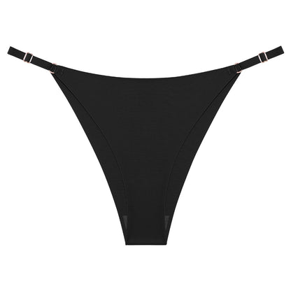 2 pack Seamless Silky G-String Thongs Lingerie Low Rise Panties Adjustable Waistband Straps Hipster Underwear Intimates The Clothing Company Sydney