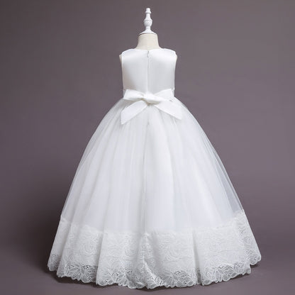 White Lace Bridesmaid Dress Kids Dresses For Girls Children Princess Evening Dress Girl Party Wedding Dress Costume The Clothing Company Sydney