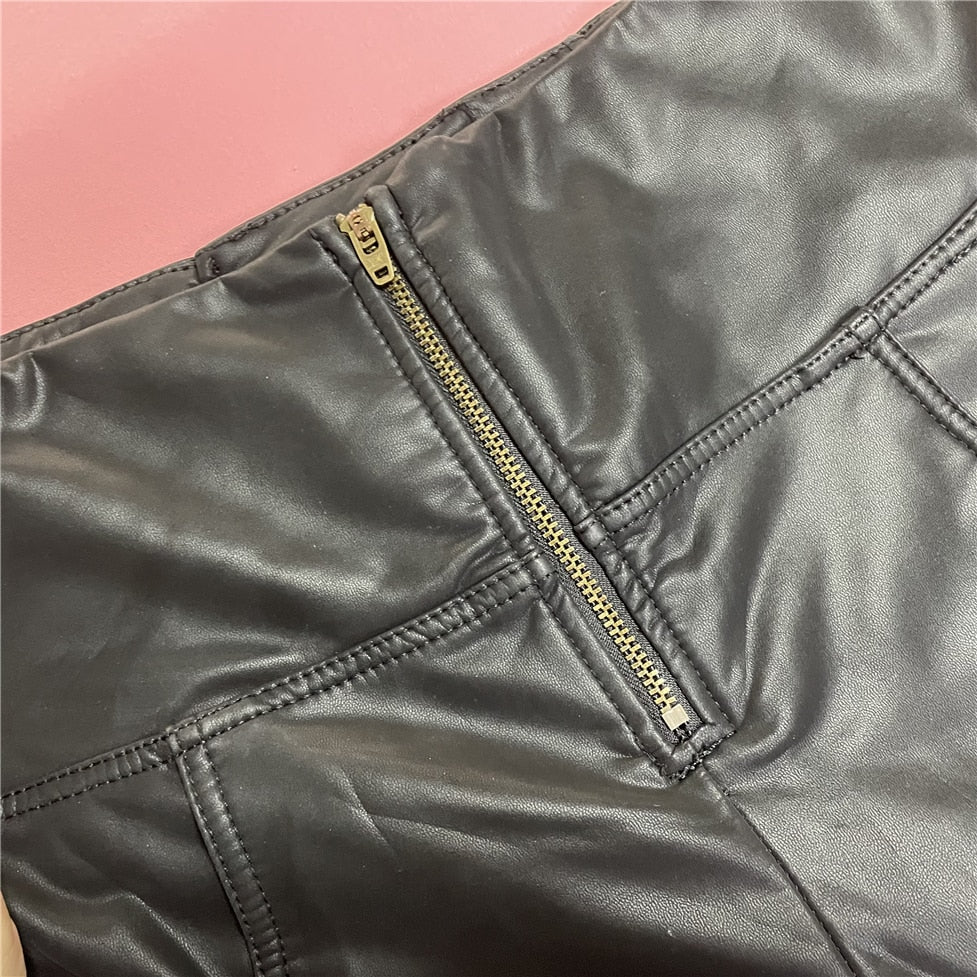 Melody Black Pleather Pants Womens Heat Fleece Lined Leggings Pu Skinny Push Up Trousers The Clothing Company Sydney