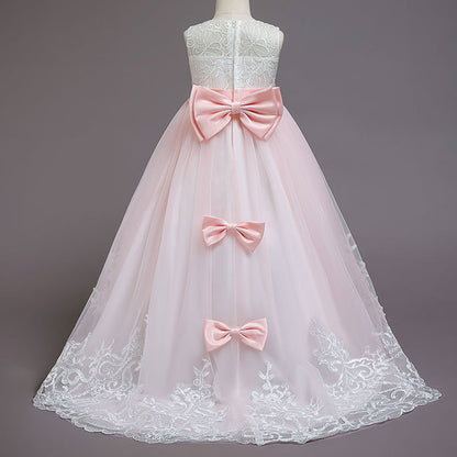 White Lace Bridesmaid Dress Kids Dresses For Girls Children Princess Evening Dress Girl Party Wedding Dress Costume The Clothing Company Sydney