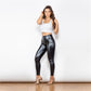 Melody Black Pleather Pants Womens Heat Fleece Lined Leggings Pu Skinny Push Up Trousers The Clothing Company Sydney