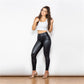 Melody Black Pleather Pants Womens Heat Fleece Lined Leggings Pu Skinny Push Up Trousers The Clothing Company Sydney