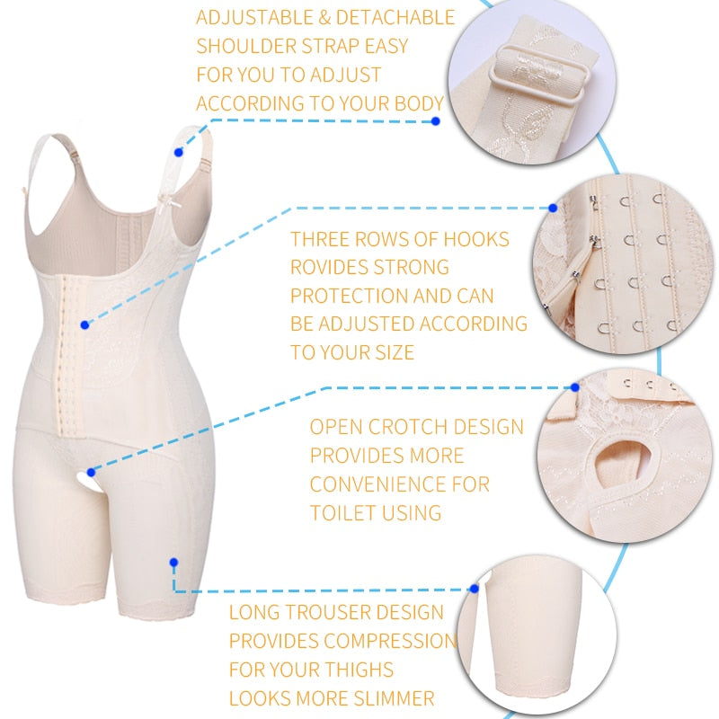 Full Body Shaper Modeling Belt Waist Trainer Butt Lifter Thigh Reducer Panties Tummy Control Push Up Shapewear Corset The Clothing Company Sydney