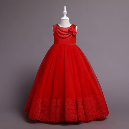 White Lace Bridesmaid Dress Kids Dresses For Girls Children Princess Evening Dress Girl Party Wedding Dress Costume The Clothing Company Sydney