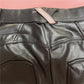 Melody Black Pleather Pants Womens Heat Fleece Lined Leggings Pu Skinny Push Up Trousers The Clothing Company Sydney