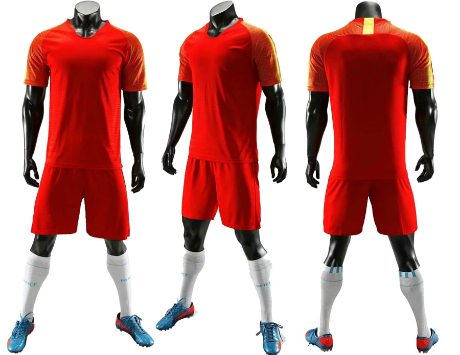 Men Women Kids Boys Girls Soccer Jerseys Set Children Women Football Training Uniforms blank Football Jerseys Sets The Clothing Company Sydney