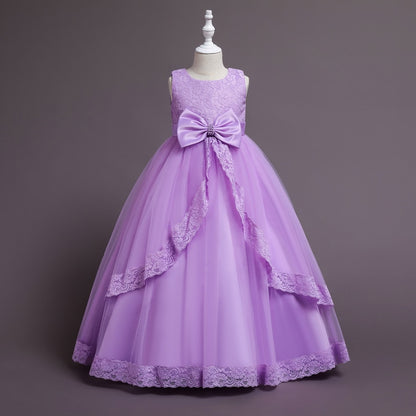 White Lace Bridesmaid Dress Kids Dresses For Girls Children Princess Evening Dress Girl Party Wedding Dress Costume The Clothing Company Sydney