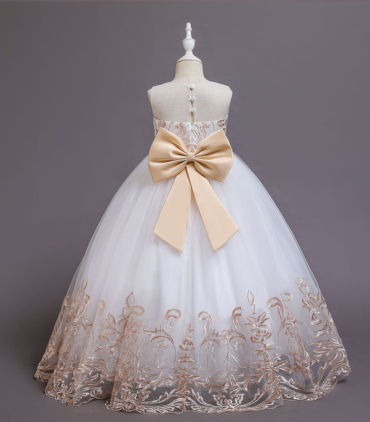 White Lace Bridesmaid Dress Kids Dresses For Girls Children Princess Evening Dress Girl Party Wedding Dress Costume The Clothing Company Sydney