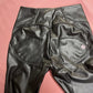 Melody Black Pleather Pants Womens Heat Fleece Lined Leggings Pu Skinny Push Up Trousers The Clothing Company Sydney