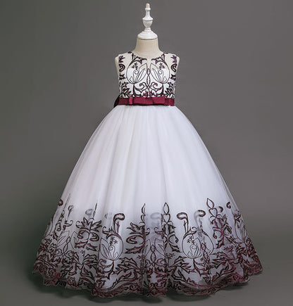 White Lace Bridesmaid Dress Kids Dresses For Girls Children Princess Evening Dress Girl Party Wedding Dress Costume The Clothing Company Sydney
