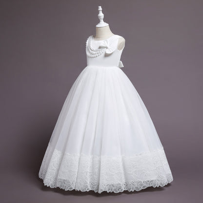 White Lace Bridesmaid Dress Kids Dresses For Girls Children Princess Evening Dress Girl Party Wedding Dress Costume The Clothing Company Sydney
