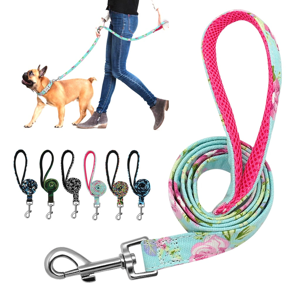 6 Colors Leash Lead Nylon Printed Pet Walking Leash Mesh Padded Running Training Leashes Rope For Small Medium Dogs The Clothing Company Sydney