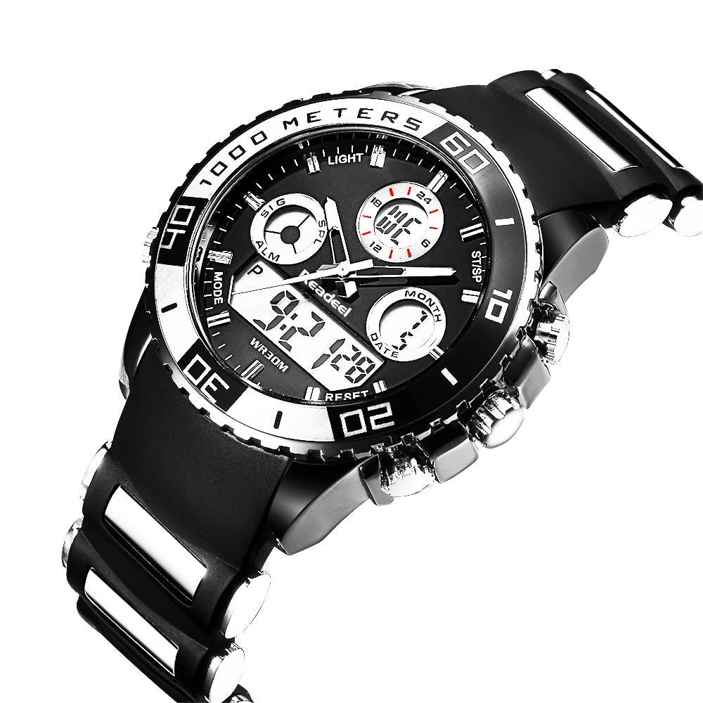 Top Brand Luxury Rubber LED Digital Men's Quartz Watch Sports Army Military Wrist Watch The Clothing Company Sydney