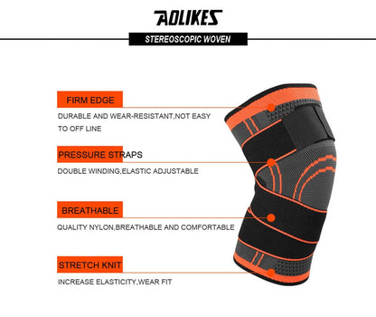 AOLIKES 1piece Knee Support Professional Protective Sports Knee Pad Breathable Bandage Knee Brace The Clothing Company Sydney