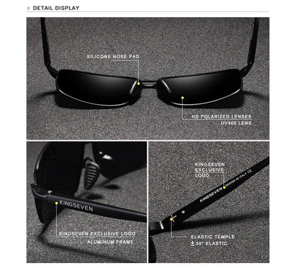 Vintage Retro Brand Designer Polarized Sunglasses Square Classic Men's Shades Sun glasses with UV 400 The Clothing Company Sydney
