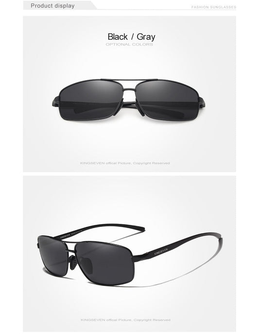Vintage Retro Brand Designer Polarized Sunglasses Square Classic Men's Shades Sun glasses with UV 400 The Clothing Company Sydney