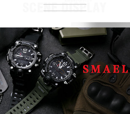 Mens Sports Dual Display Analog Digital LED Electronic Quartz Wristwatches Waterproof Swimming Military Watch The Clothing Company Sydney