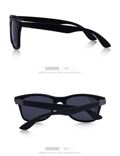 Unisex Classic Retro Rivet Polarized Lighter Design Square Frame Sunglasses Lighter Design Square Frame with UV Protection The Clothing Company Sydney
