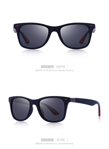 Unisex Classic Retro Rivet Polarized Lighter Design Square Frame Sunglasses Lighter Design Square Frame with UV Protection The Clothing Company Sydney