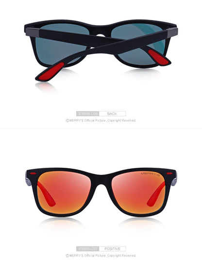Unisex Classic Retro Rivet Polarized Lighter Design Square Frame Sunglasses Lighter Design Square Frame with UV Protection The Clothing Company Sydney