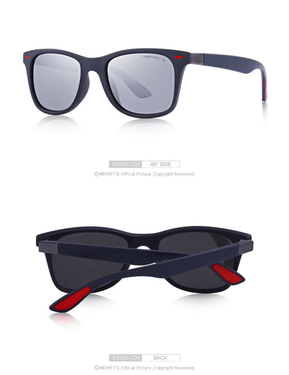 Unisex Classic Retro Rivet Polarized Lighter Design Square Frame Sunglasses Lighter Design Square Frame with UV Protection The Clothing Company Sydney