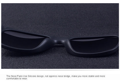 Unisex Classic Retro Rivet Polarized Lighter Design Square Frame Sunglasses Lighter Design Square Frame with UV Protection The Clothing Company Sydney
