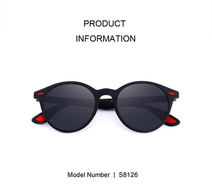 Designer Men's & Women's Classic Retro Rivet Polarized Sunglasses TR90 Legs Lighter Design Oval Frame UV400 Protection Polarized Sunglasses The Clothing Company Sydney