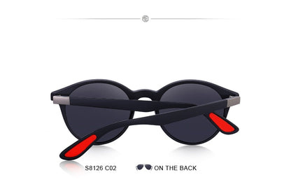 Designer Men's & Women's Classic Retro Rivet Polarized Sunglasses TR90 Legs Lighter Design Oval Frame UV400 Protection Polarized Sunglasses The Clothing Company Sydney