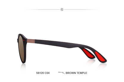 Designer Men's & Women's Classic Retro Rivet Polarized Sunglasses TR90 Legs Lighter Design Oval Frame UV400 Protection Polarized Sunglasses The Clothing Company Sydney