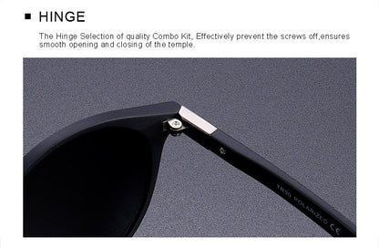Designer Men's & Women's Classic Retro Rivet Polarized Sunglasses TR90 Legs Lighter Design Oval Frame UV400 Protection Polarized Sunglasses The Clothing Company Sydney