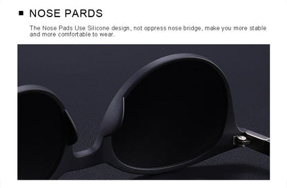 Designer Men's & Women's Classic Retro Rivet Polarized Sunglasses TR90 Legs Lighter Design Oval Frame UV400 Protection Polarized Sunglasses The Clothing Company Sydney