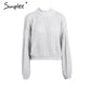 Lantern sleeve knitted pullover loose round neck red autumn casual sweater jumper The Clothing Company Sydney