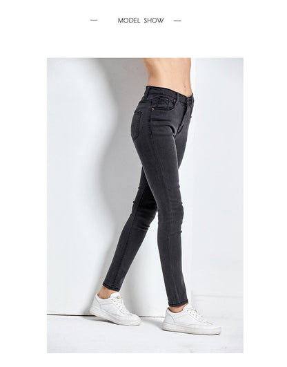 Vintage Fit High Waist  Elastic Denim Skinny Jeans Classic Pencil Pants The Clothing Company Sydney
