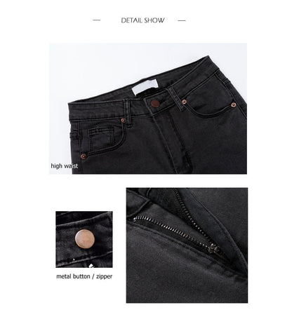 Vintage Fit High Waist  Elastic Denim Skinny Jeans Classic Pencil Pants The Clothing Company Sydney