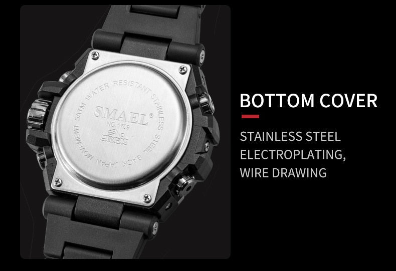 Men's Sport watch LED 50m water Resistant digital Multifunction Quartz Wristwatches The Clothing Company Sydney