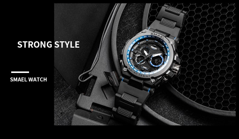Men's Sport watch LED 50m water Resistant digital Multifunction Quartz Wristwatches The Clothing Company Sydney