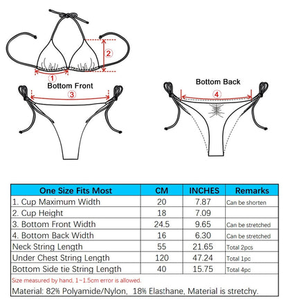 2 Piece Solid Gold Classic Thong Bikini Women's Swimwear Summer Beach String Bikini Bathing Suit Multi Color Swimsuit The Clothing Company Sydney