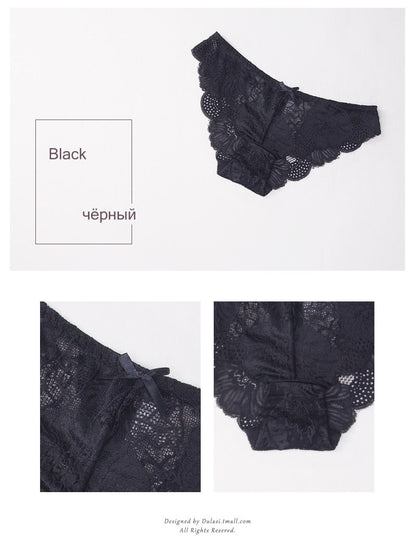 3 Pack Lace Panties Seamless Underwear Floral Cotton Mix Transparent Bikini Briefs The Clothing Company Sydney