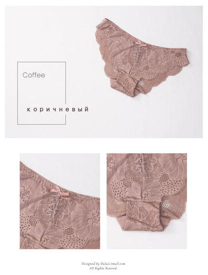 3 Pack Lace Panties Seamless Underwear Floral Cotton Mix Transparent Bikini Briefs The Clothing Company Sydney