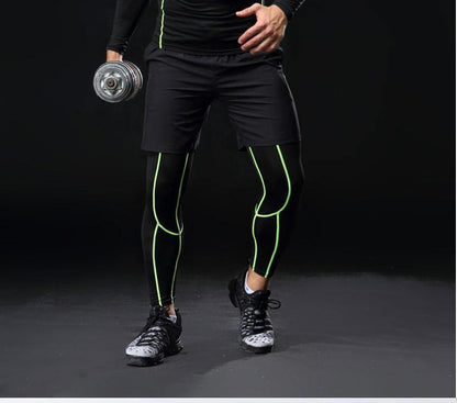 3 Piece Men Gym running sets compression Gym Fitness tight sets sportswear sport basketball jerseys training kit The Clothing Company Sydney