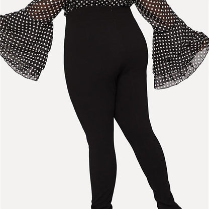Black High Waist Double Breasted Zipper Closure Pencil Pants Women Plus Size Trousers The Clothing Company Sydney