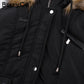 Hooded Fur Waist Length Zipper Front Bomber Jacket in 3 Colours The Clothing Company Sydney