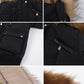 Hooded Fur Waist Length Zipper Front Bomber Jacket in 3 Colours The Clothing Company Sydney