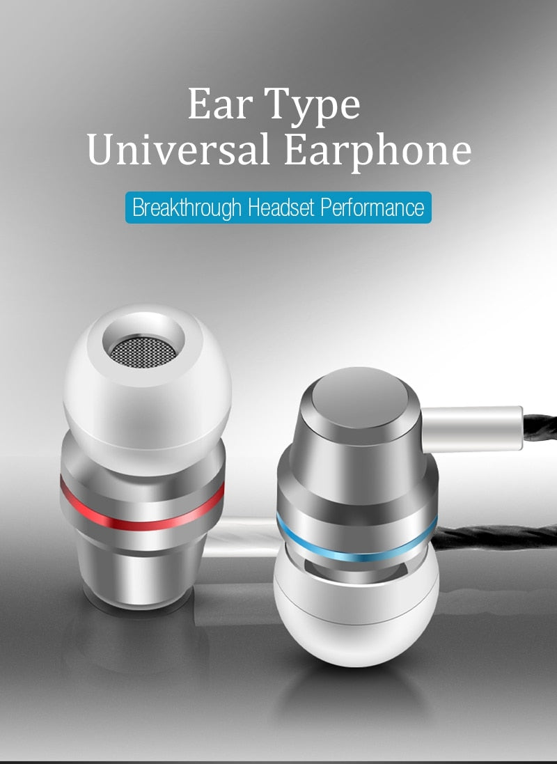 New Universal Headphones 3.5mm In Ear Stereo Earbuds Sport Wired Earphone For Mobile Phone The Clothing Company Sydney
