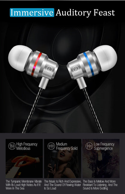 New Universal Headphones 3.5mm In Ear Stereo Earbuds Sport Wired Earphone For Mobile Phone The Clothing Company Sydney