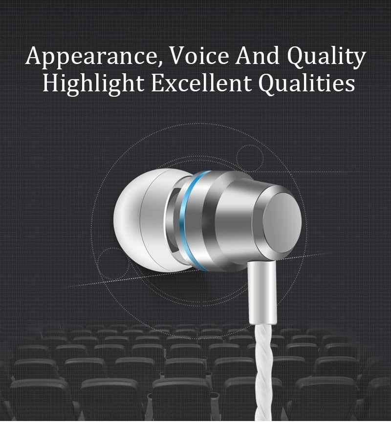 New Universal Headphones 3.5mm In Ear Stereo Earbuds Sport Wired Earphone For Mobile Phone The Clothing Company Sydney