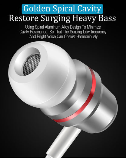 New Universal Headphones 3.5mm In Ear Stereo Earbuds Sport Wired Earphone For Mobile Phone The Clothing Company Sydney